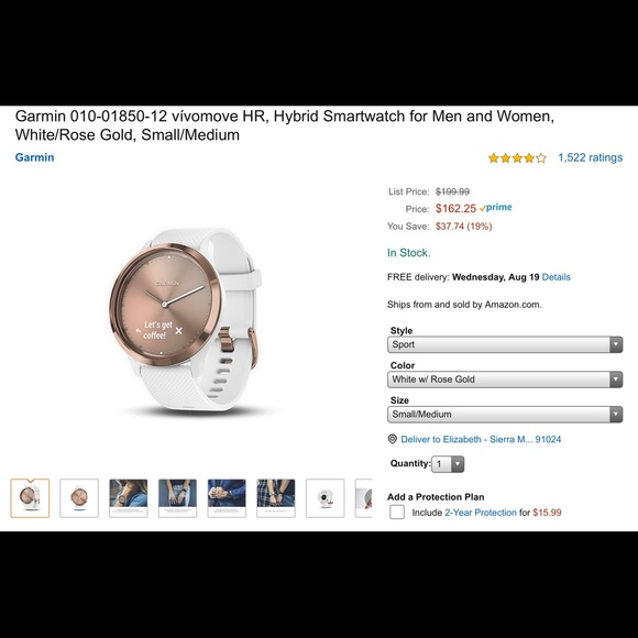 Garmin Vivomove Smart Watch - Picture 9 of 9